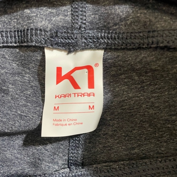 KARI TRAA Legging Medium Women Gray Textured - Picture 6 of 9